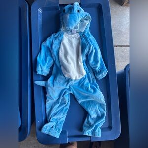 Blue Shark Kids One Piece Costume